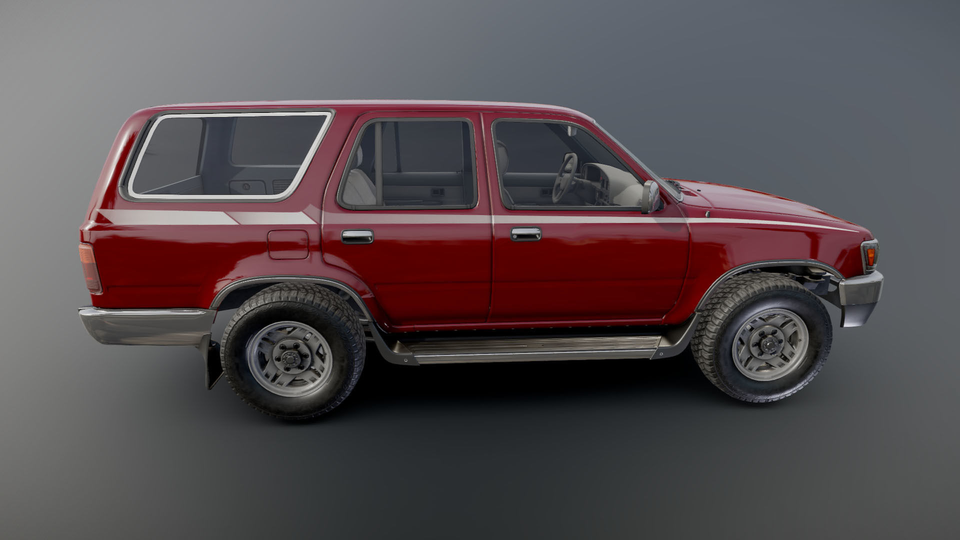 1994 Toyota 4Runner Low-poly 3D model_26