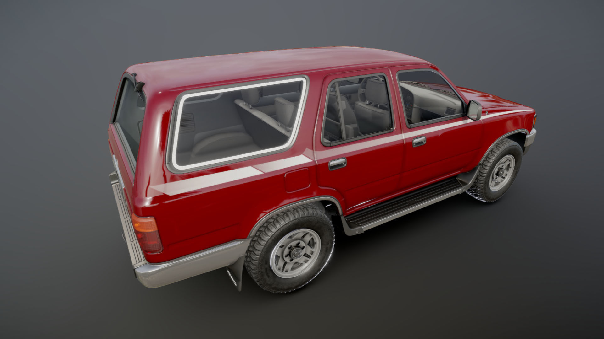 1994 Toyota 4Runner Low-poly 3D model_19