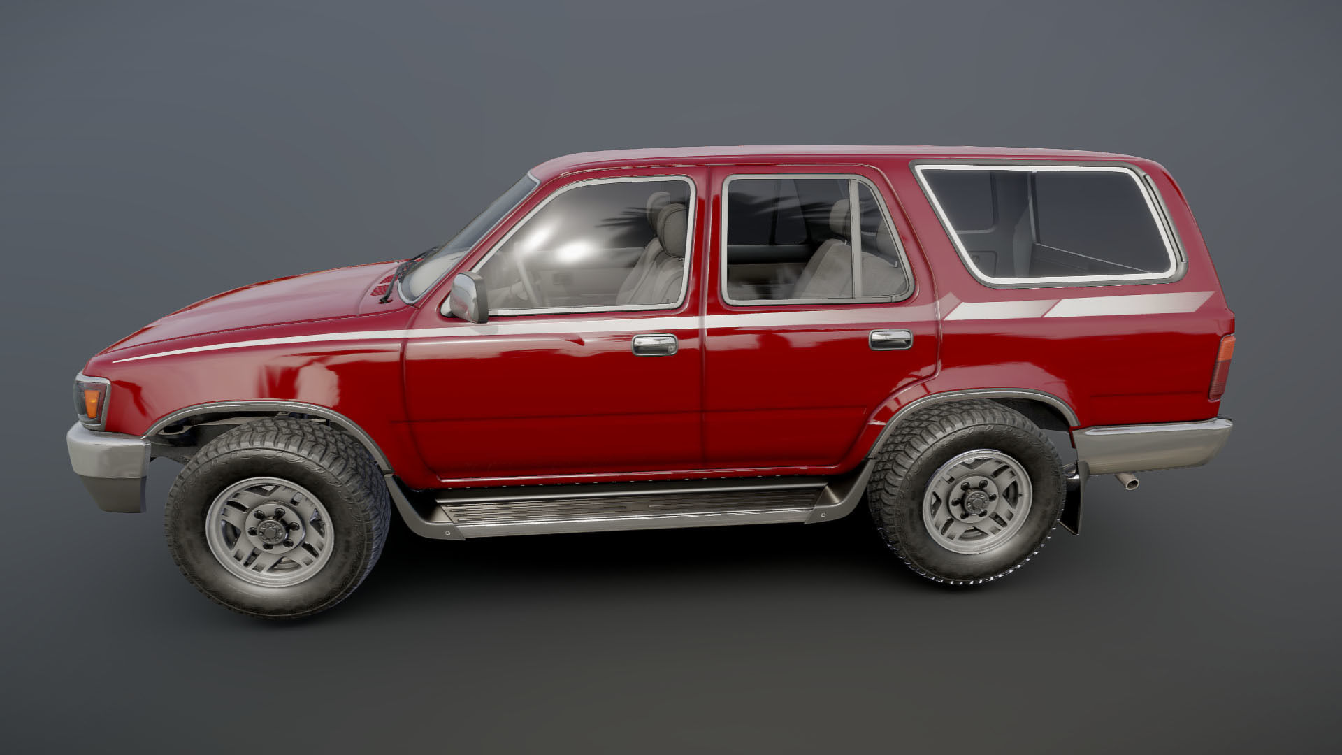1994 Toyota 4Runner Low-poly 3D model_28