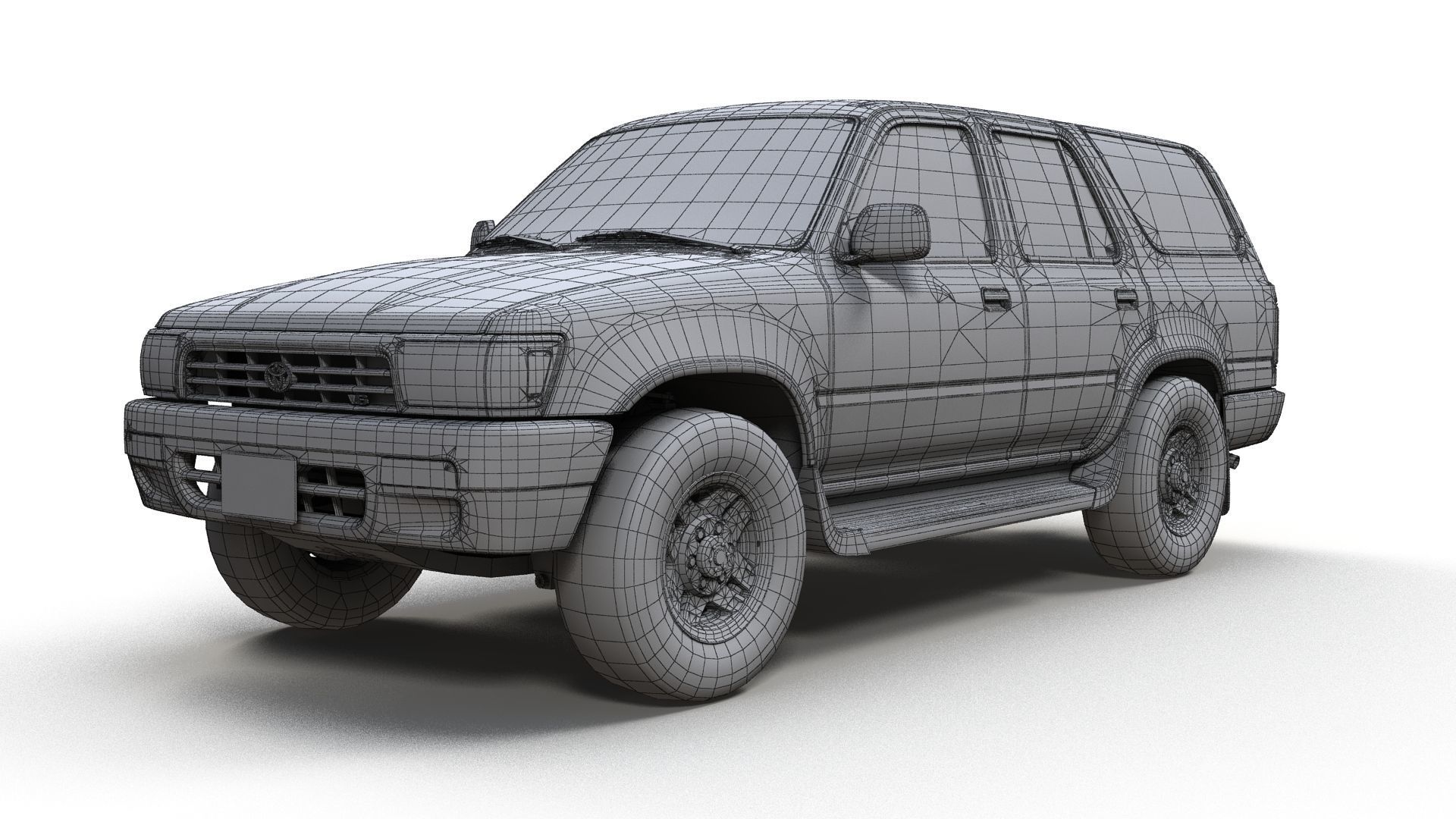 1994 Toyota 4Runner Low-poly 3D model_17