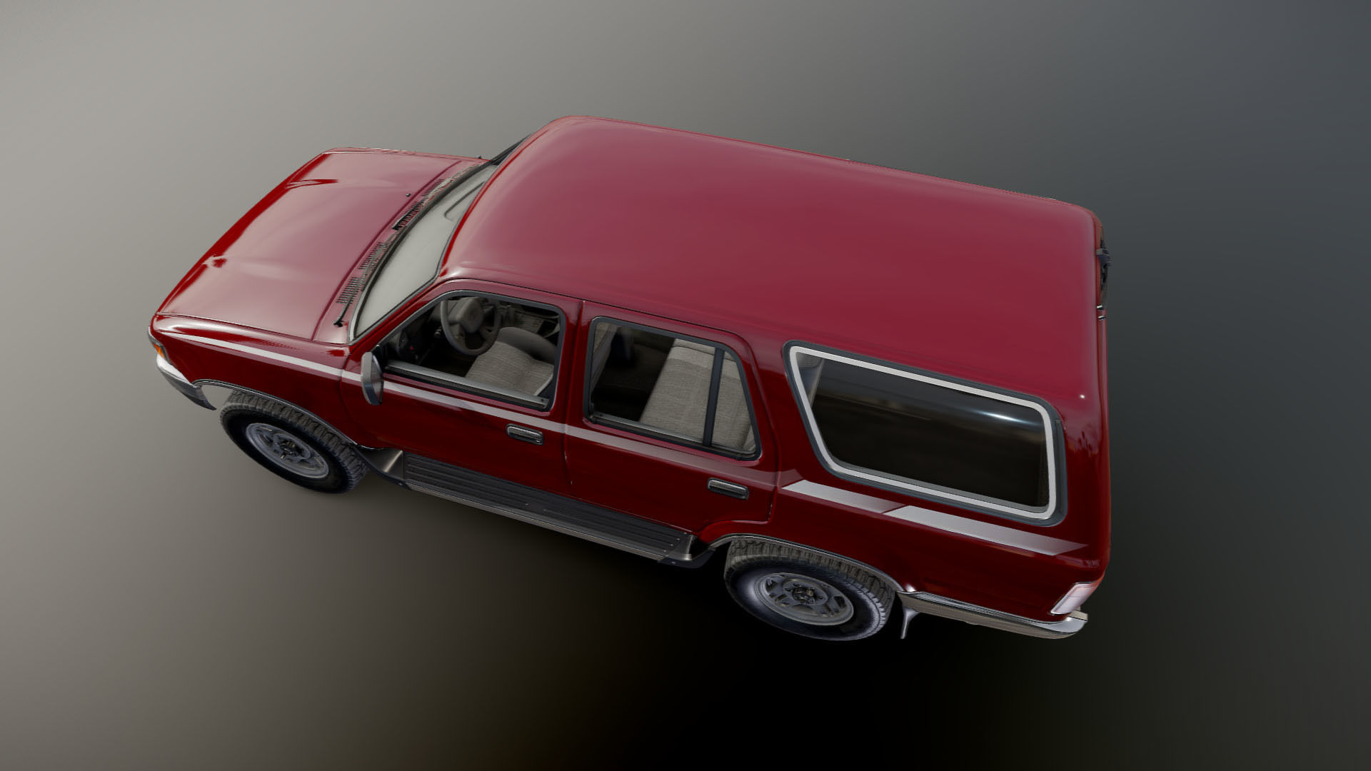 1994 Toyota 4Runner Low-poly 3D model_21