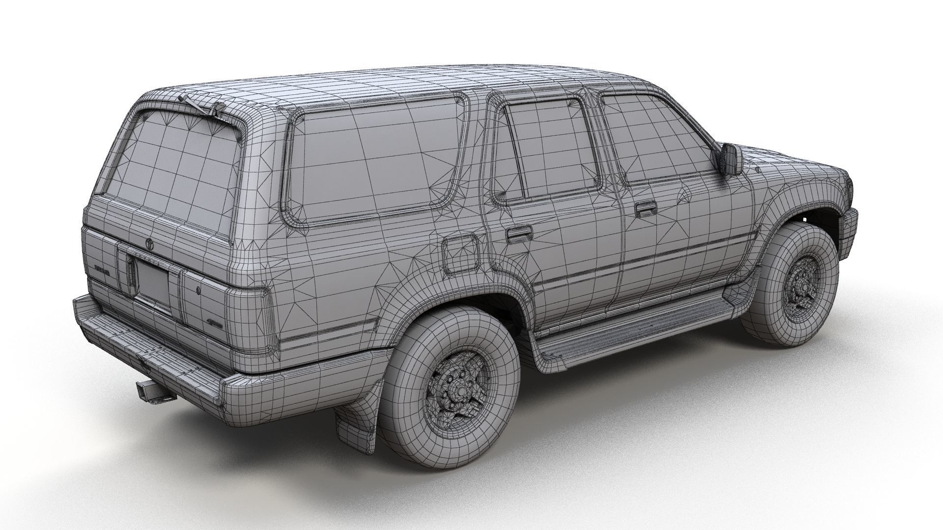 1994 Toyota 4Runner Low-poly 3D model_11
