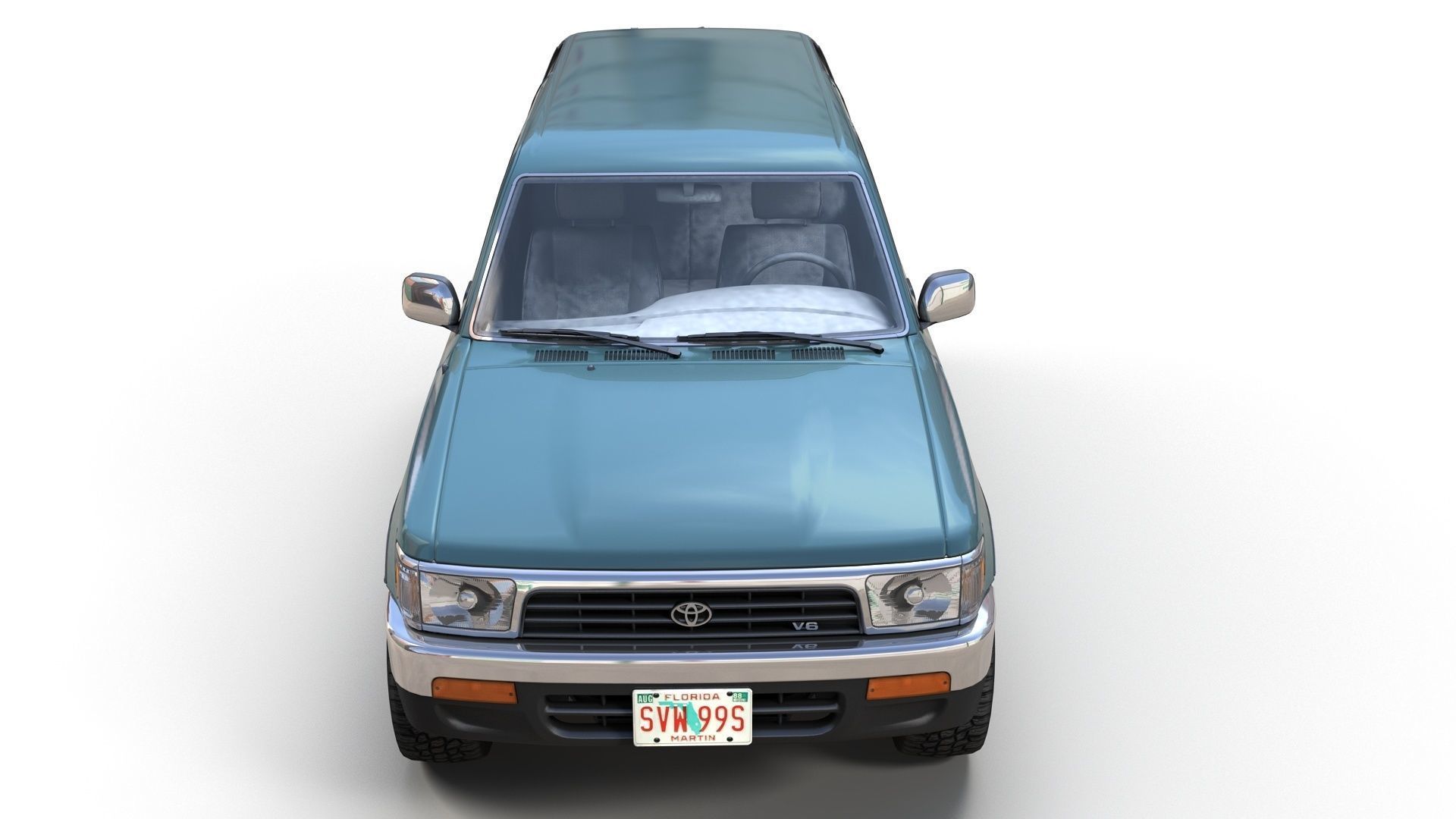 1994 Toyota 4Runner Low-poly 3D model_8