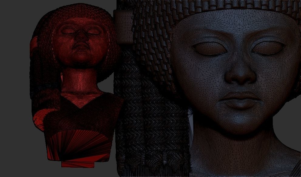  Egyptian Amarna princess  Meret Aton statue 3d printable model 3D print model_7
