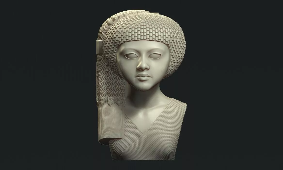 Egyptian Amarna princess Meret Aton statue 3d printable model 3D print model