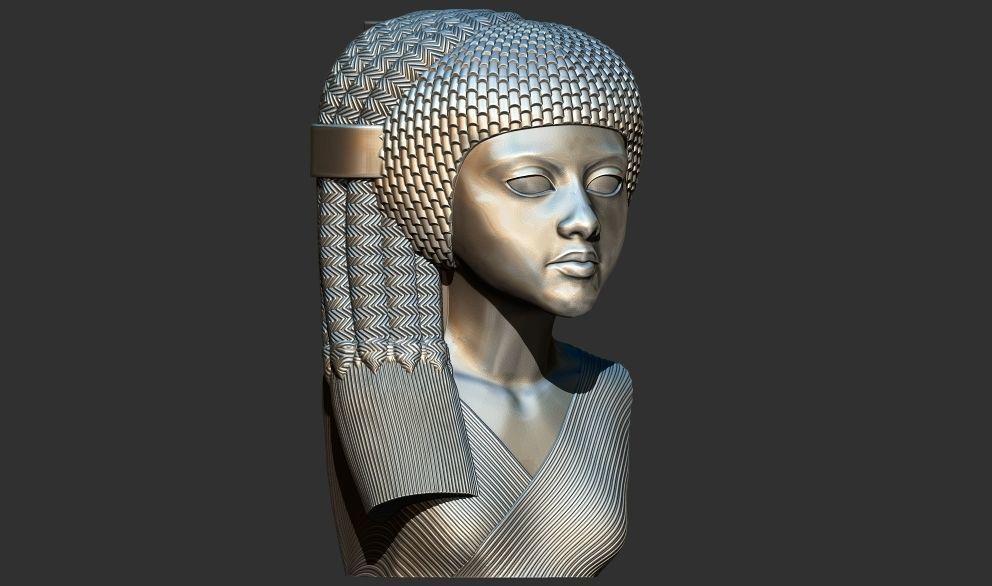  Egyptian Amarna princess  Meret Aton statue 3d printable model 3D print model_1