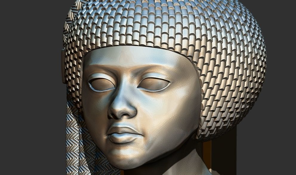  Egyptian Amarna princess  Meret Aton statue 3d printable model 3D print model_2