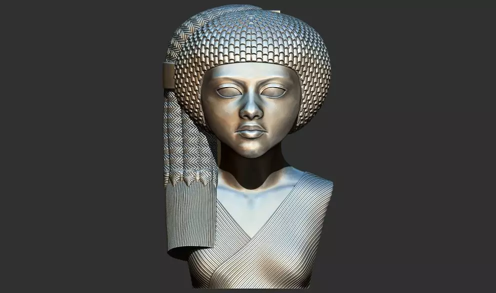  Egyptian Amarna princess  Meret Aton statue 3d printable model 3D print model_0