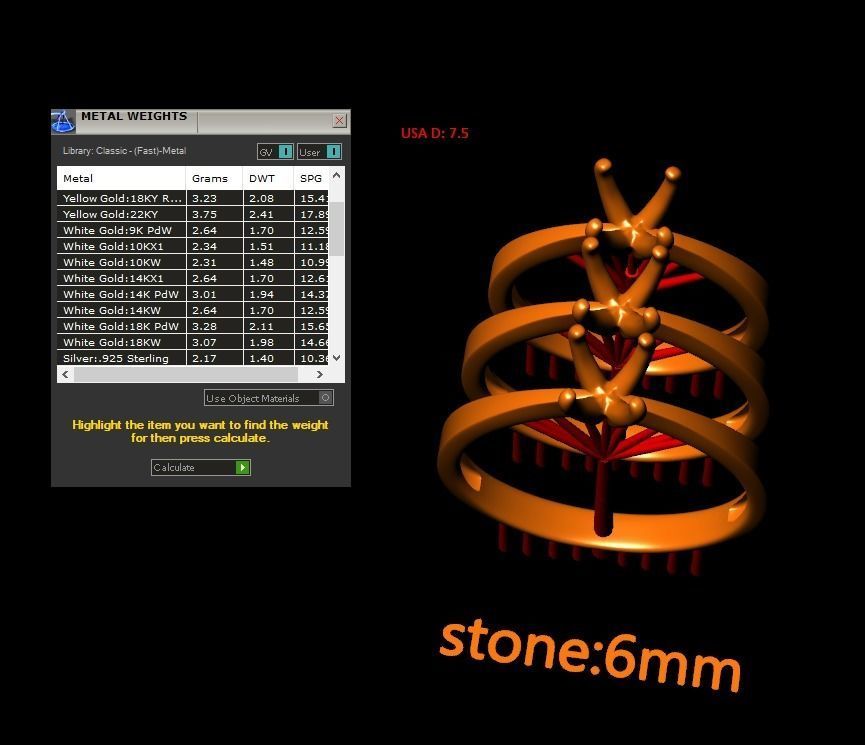 Rings Engagement  set 04 3D print model_19