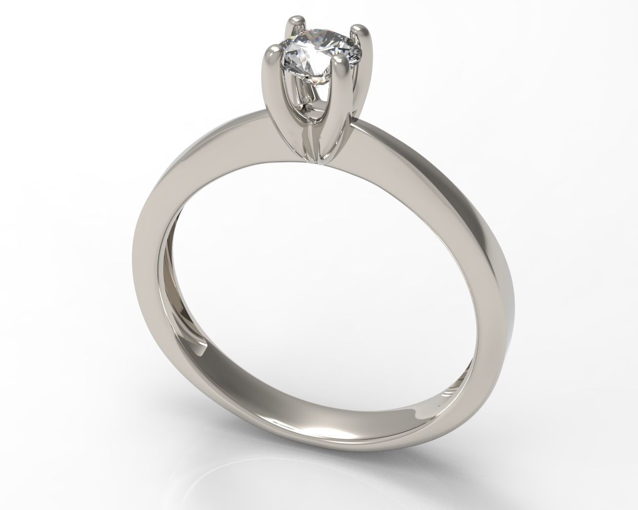 Rings Engagement  set 04 3D print model_3