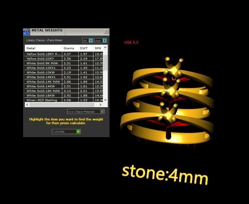 Rings Engagement  set 04 3D print model_17