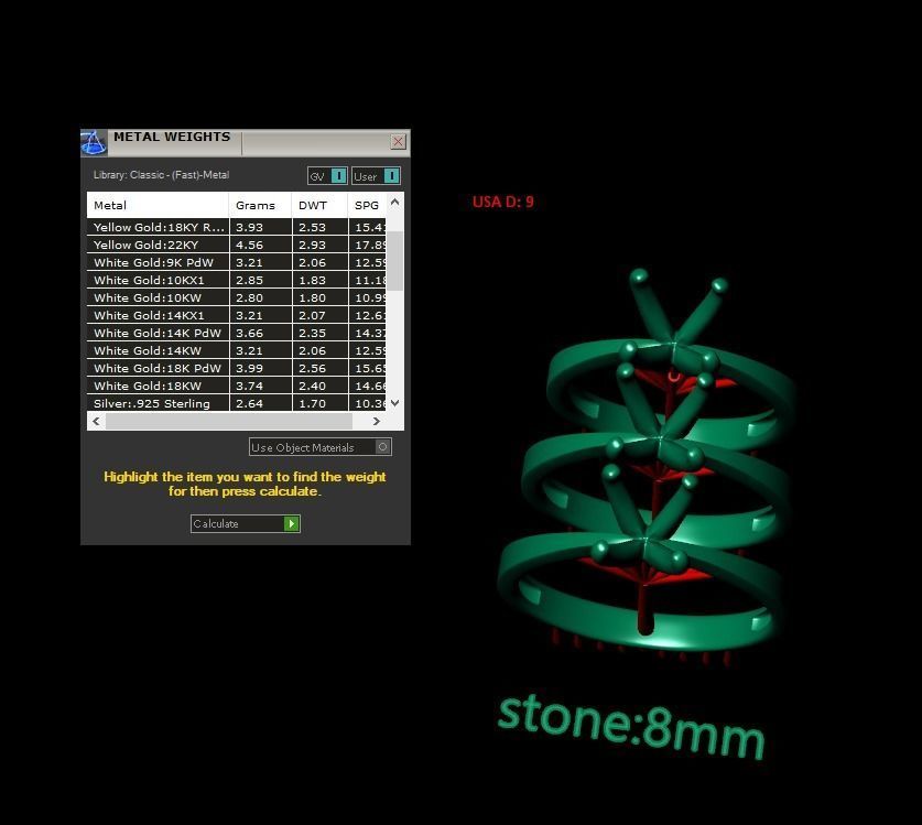 Rings Engagement  set 04 3D print model_18