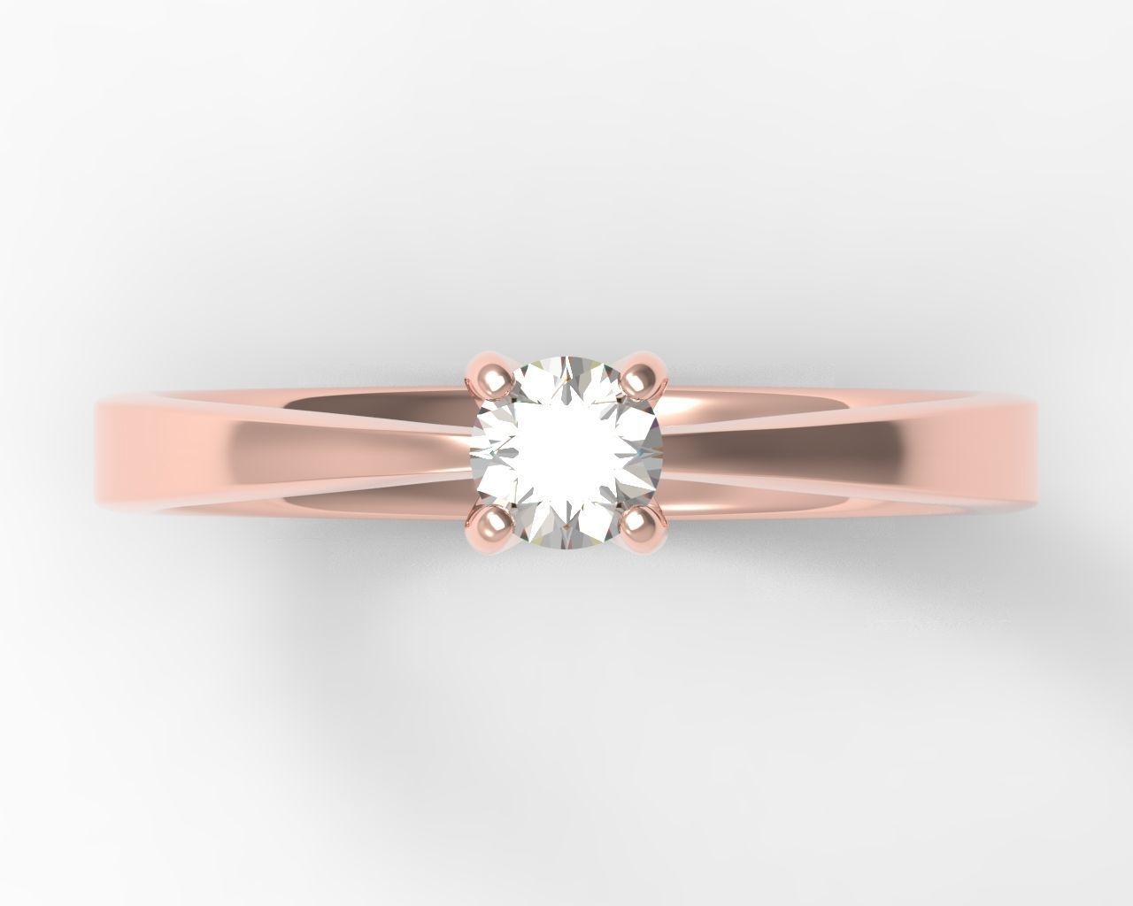 Rings Engagement  set 04 3D print model_8