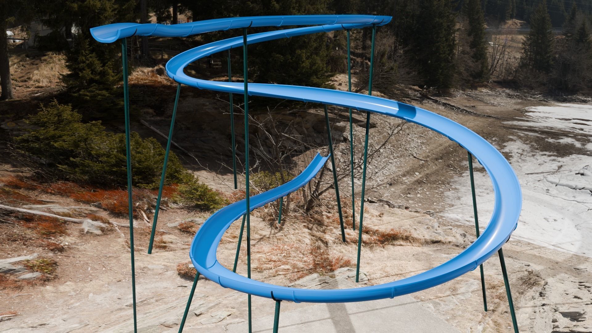 SLIDE Low-poly 3D model_25