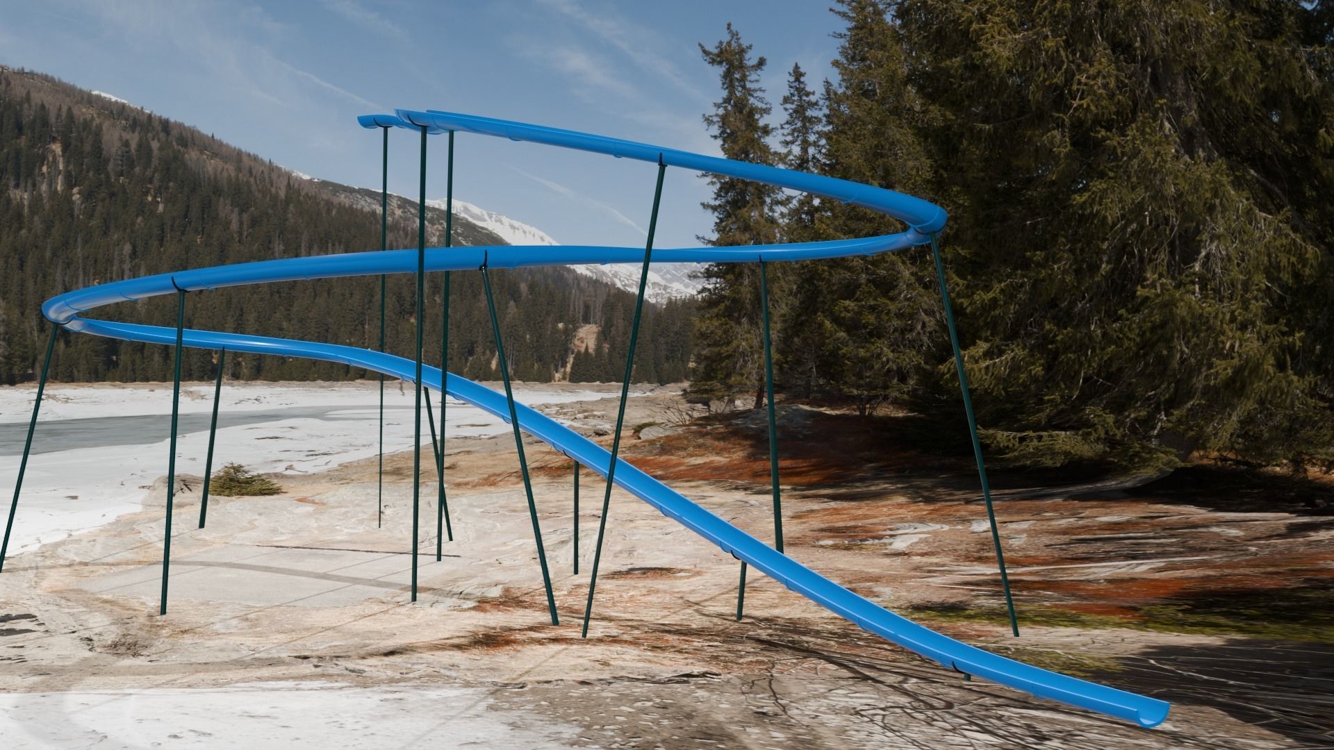 SLIDE Low-poly 3D model_5