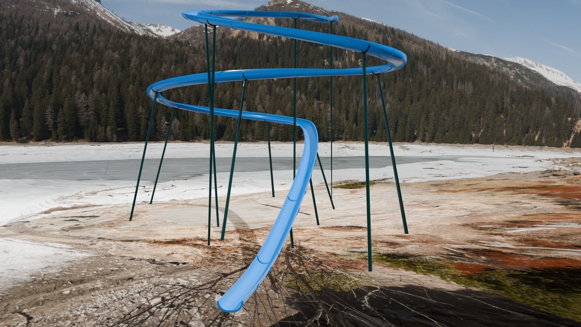 SLIDE Low-poly 3D model_21