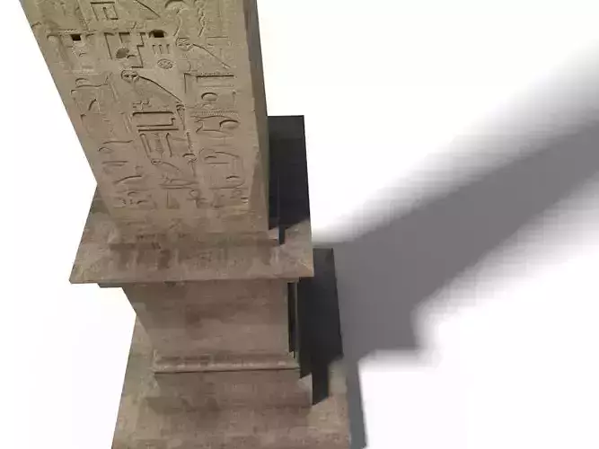 Egyptian Obelisk Low-poly 3D model