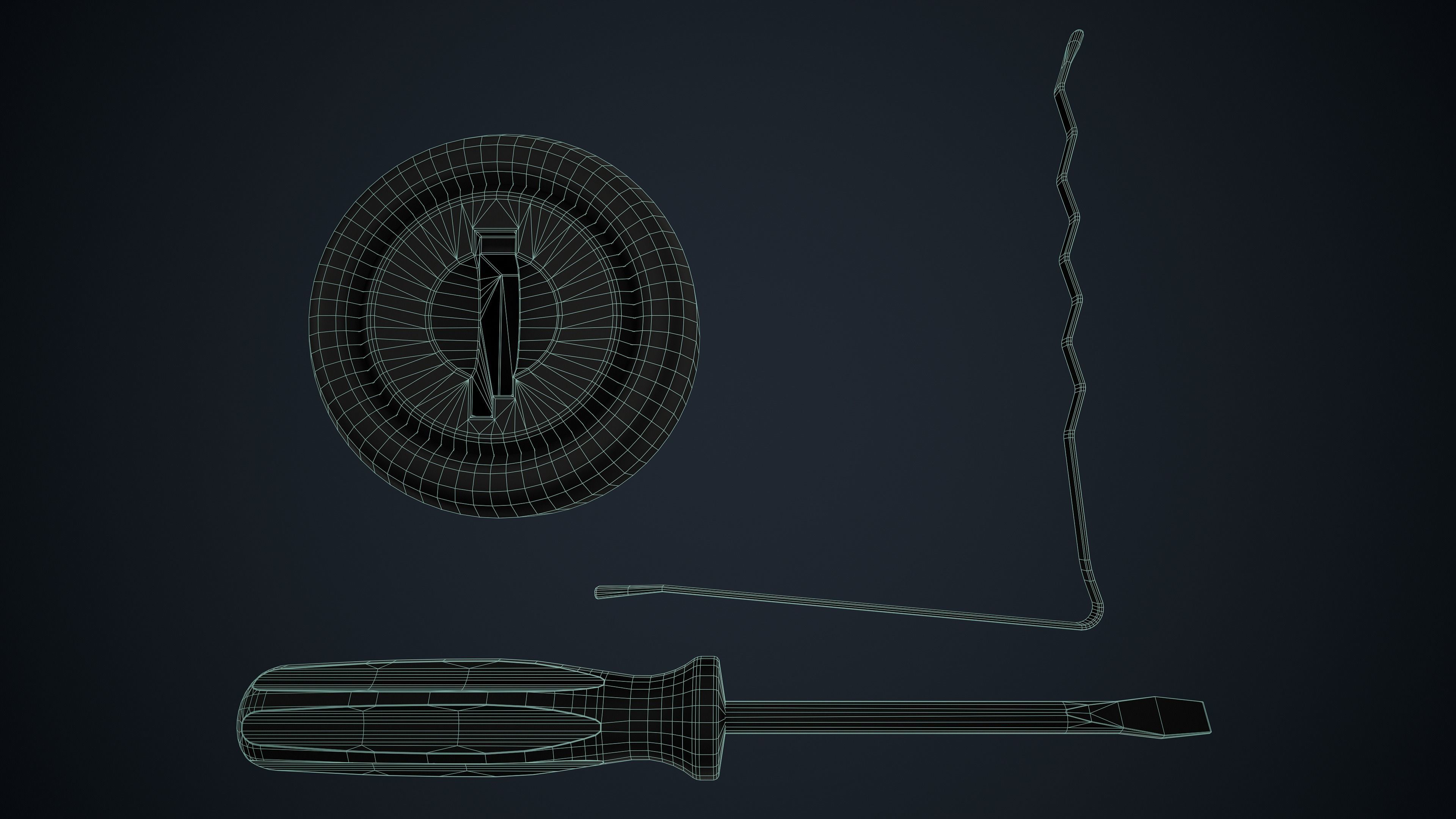 Lock Picking Low-poly 3D model_8