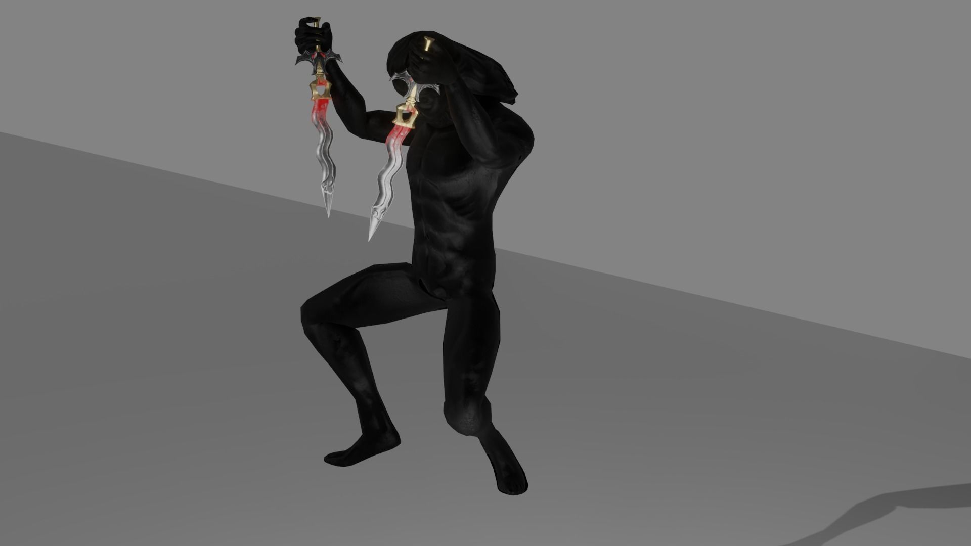 Evilish Dagger Low-poly 3D model_5