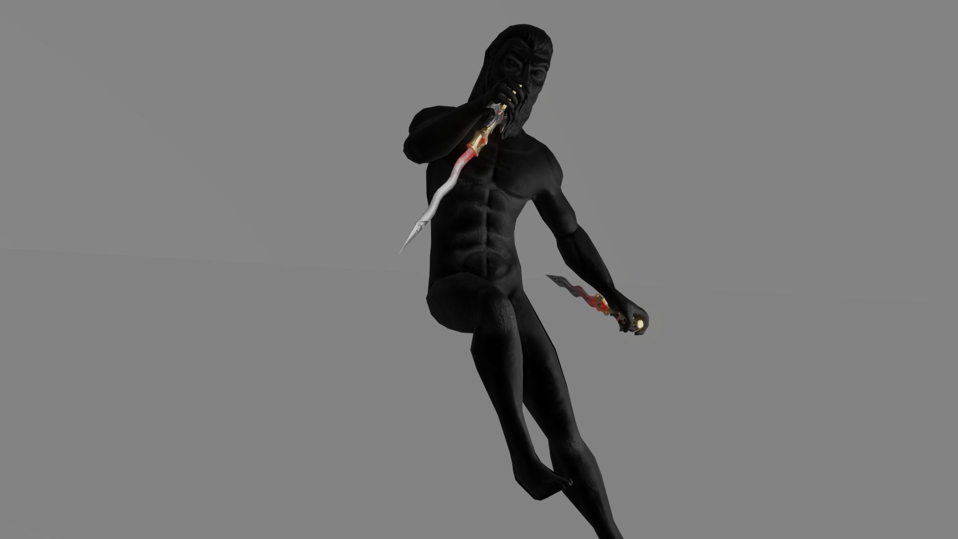 Evilish Dagger Low-poly 3D model_6