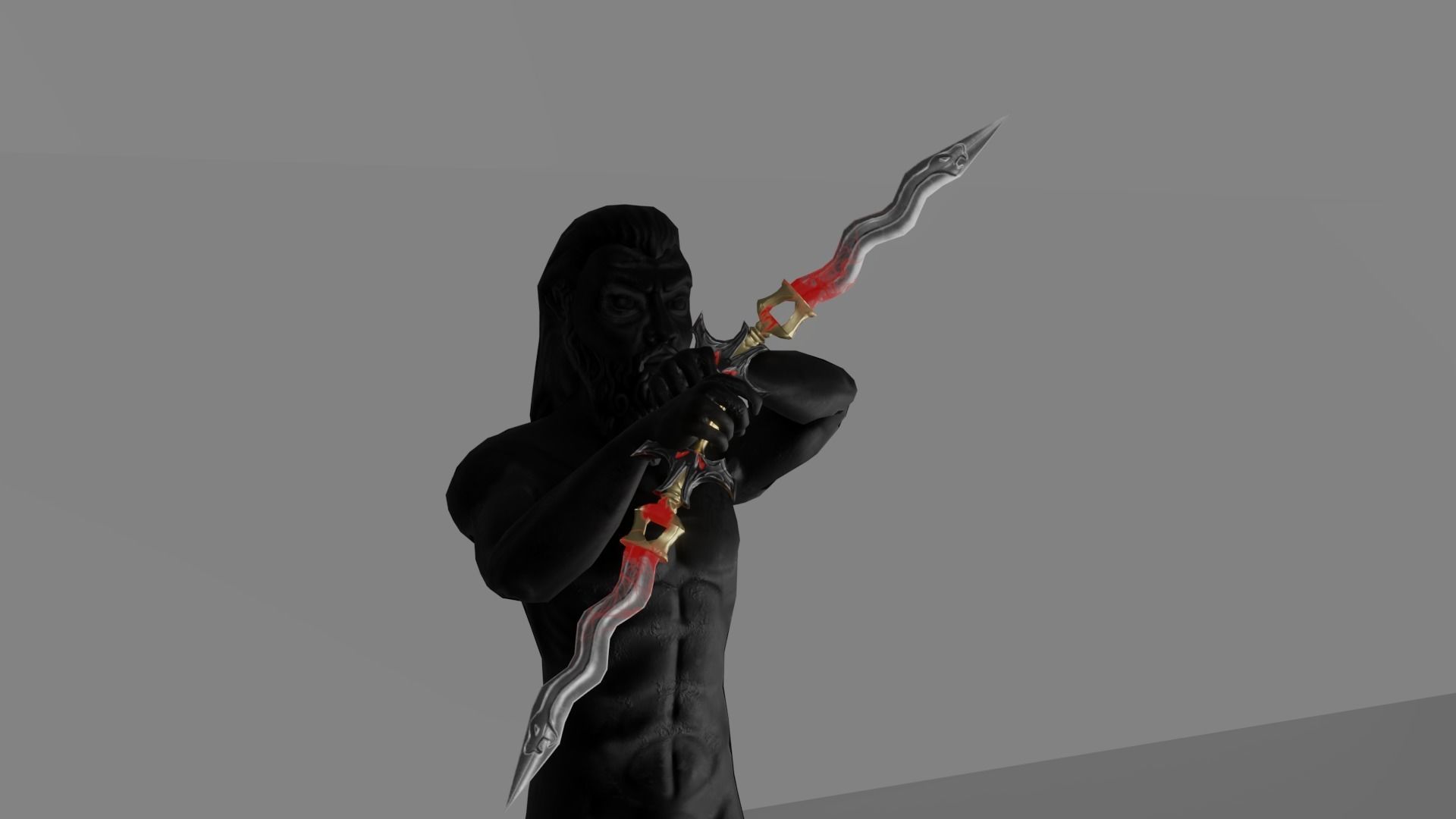 Evilish Dagger Low-poly 3D model_8