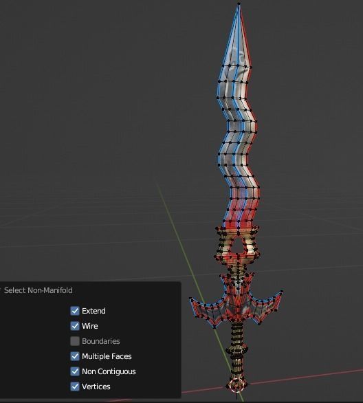 Evilish Dagger Low-poly 3D model_15