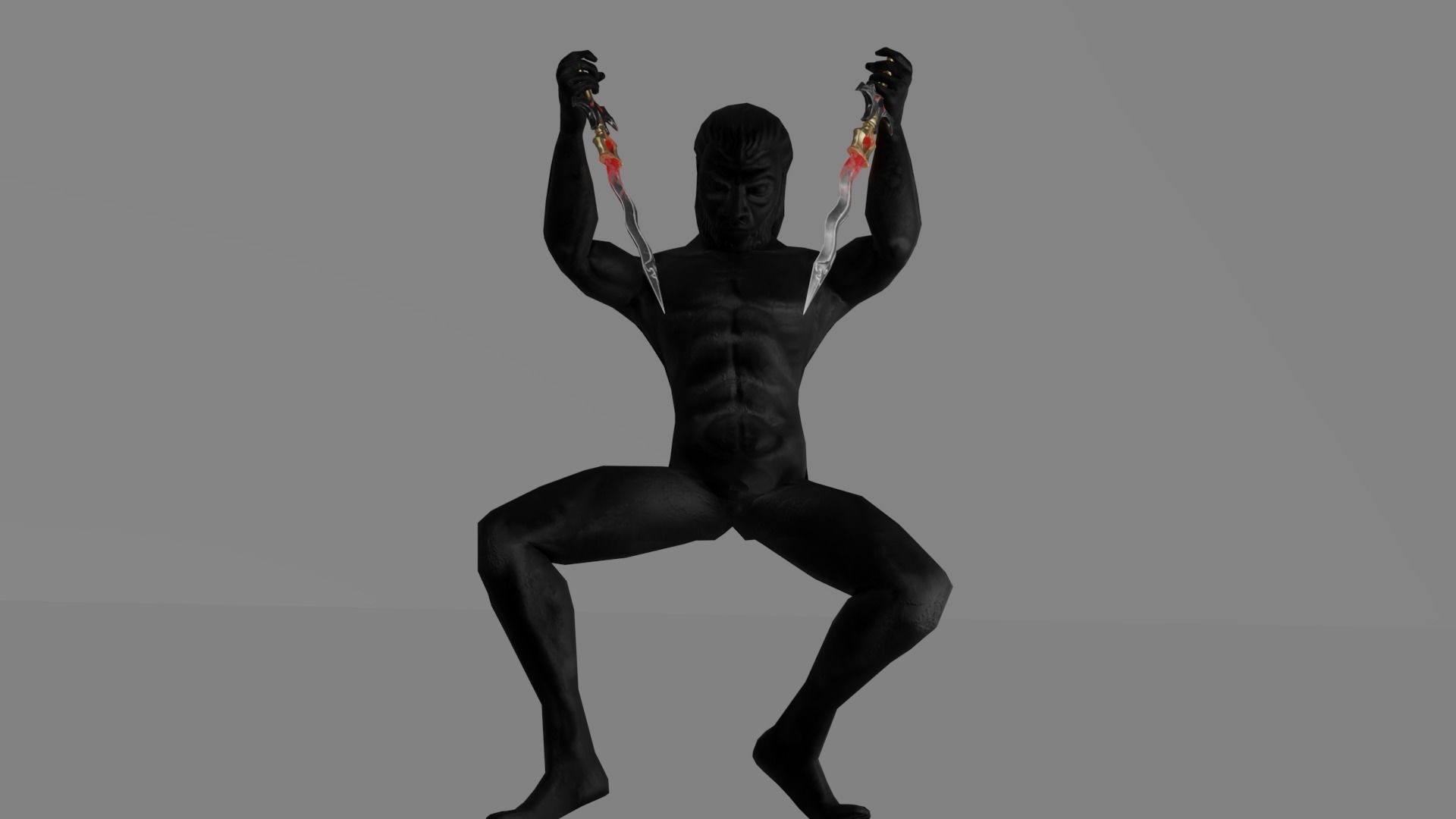 Evilish Dagger Low-poly 3D model_4