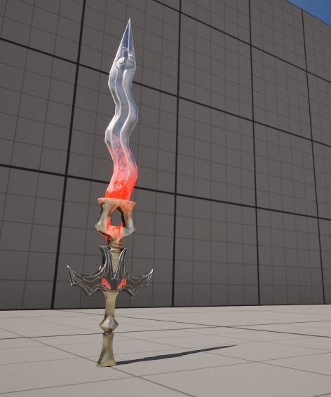 Evilish Dagger Low-poly 3D model_10