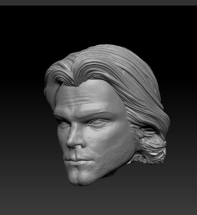 Sam Winchester head sculpt from Supernatural 3D model | CGTrader