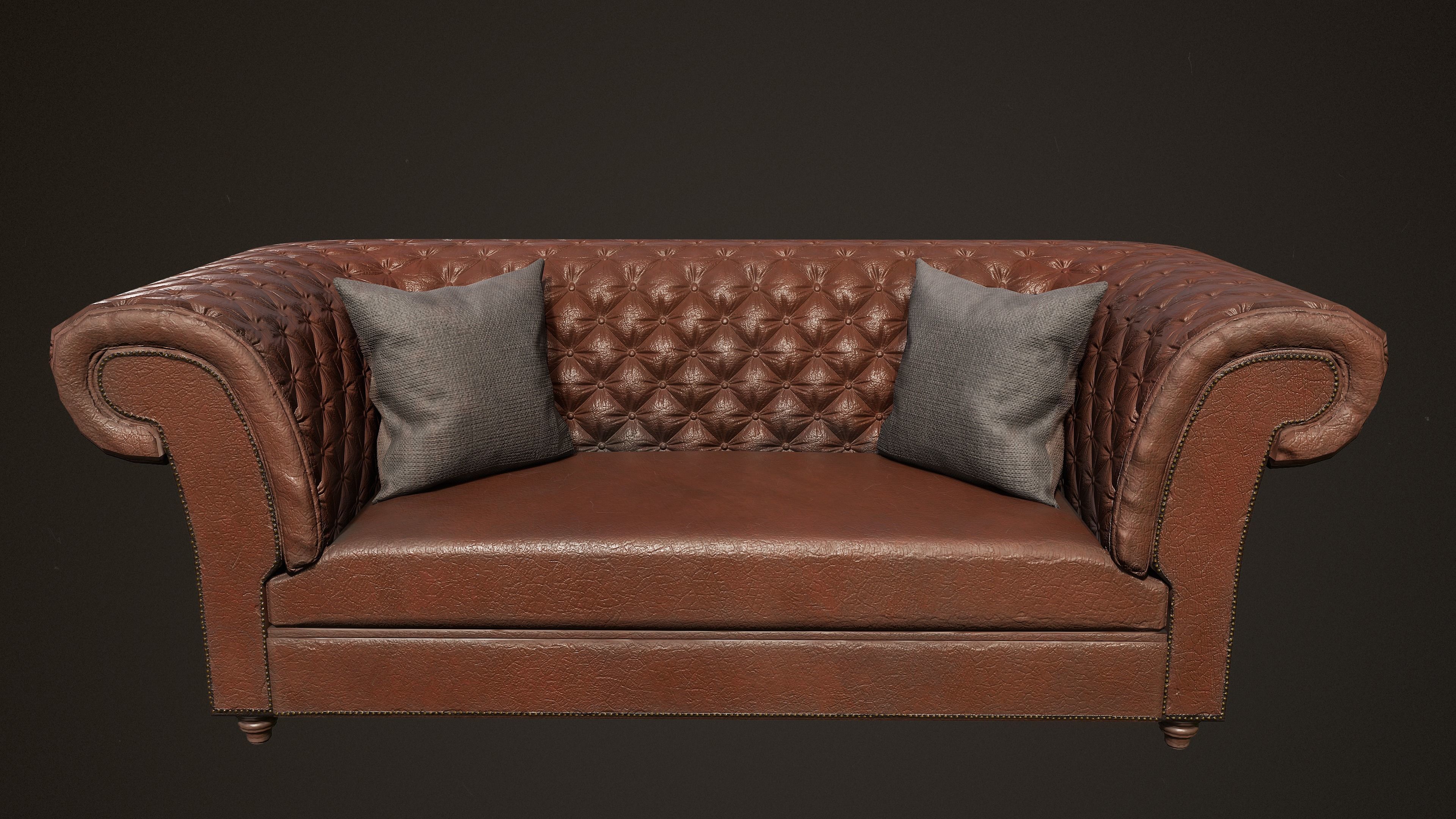 Victorian Sofa Set and Furniture 3D Model Collection_10