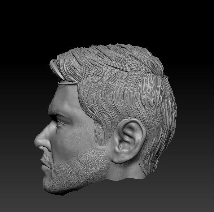Dean Winchester head sculpt from Supernatural 3D model_2