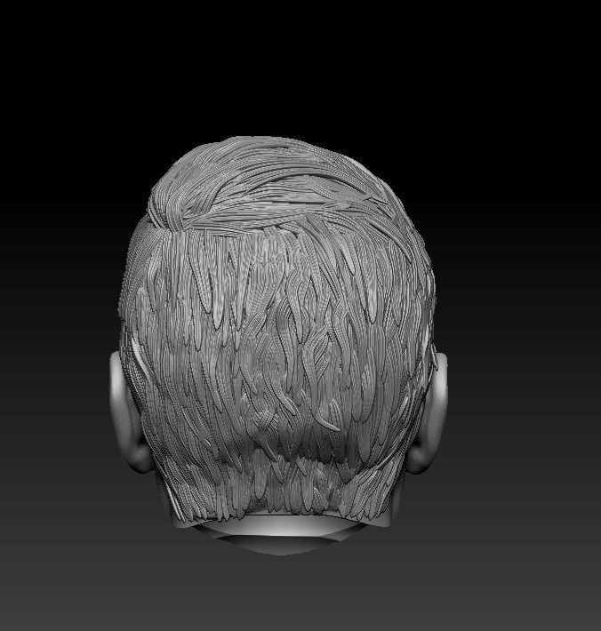 Dean Winchester head sculpt from Supernatural 3D model_4