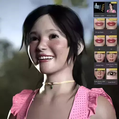 Momo V4 8K Textures for G8-1 Female