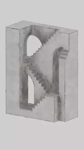 Abstract Stairs sculpture