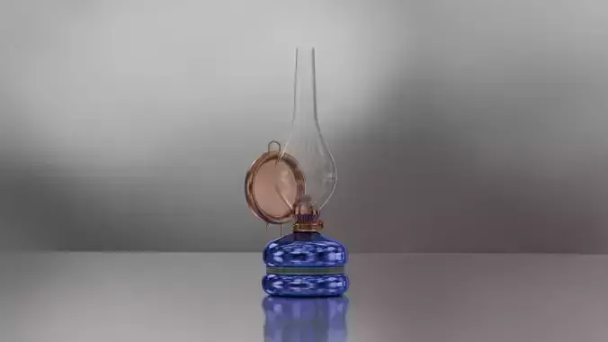 GassLamp Low-poly 3D model