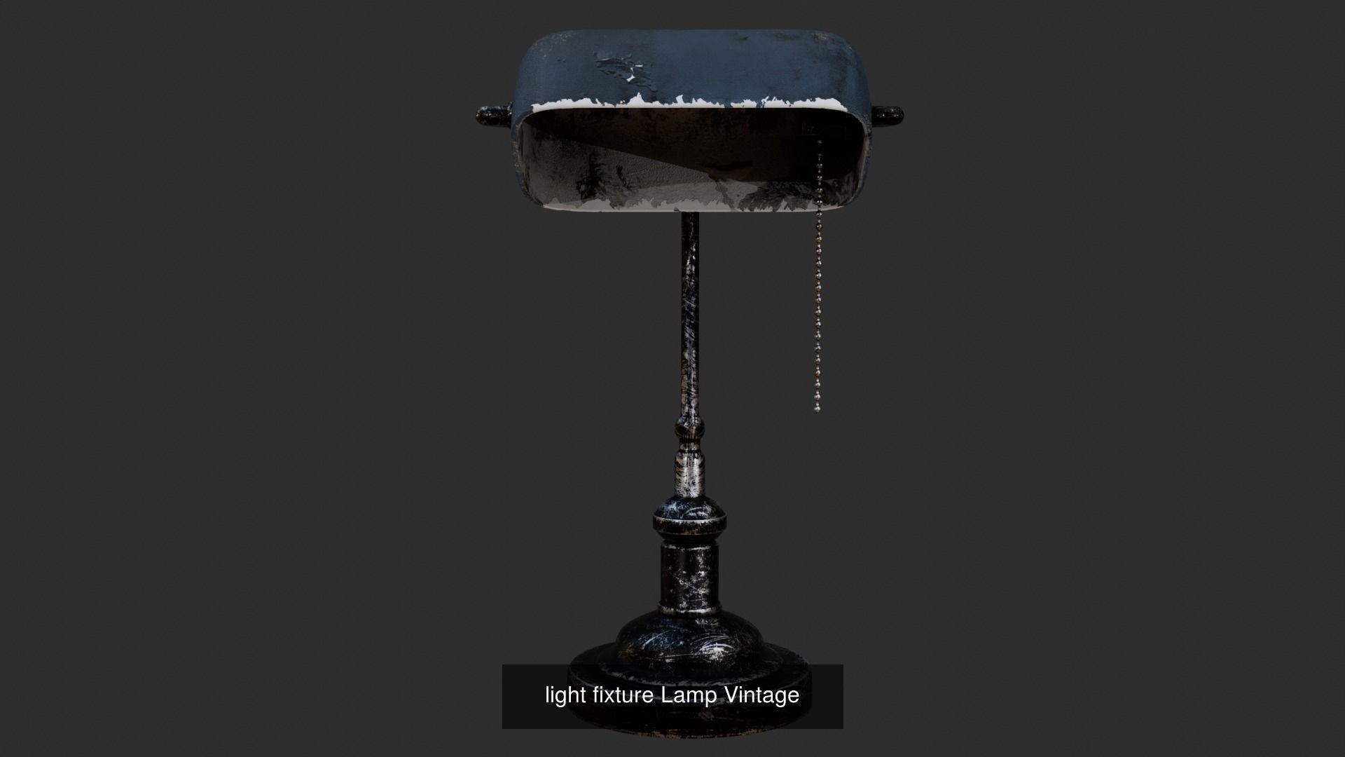 Vintage Desk and Table Lamp Duo 3D Model Collection_1