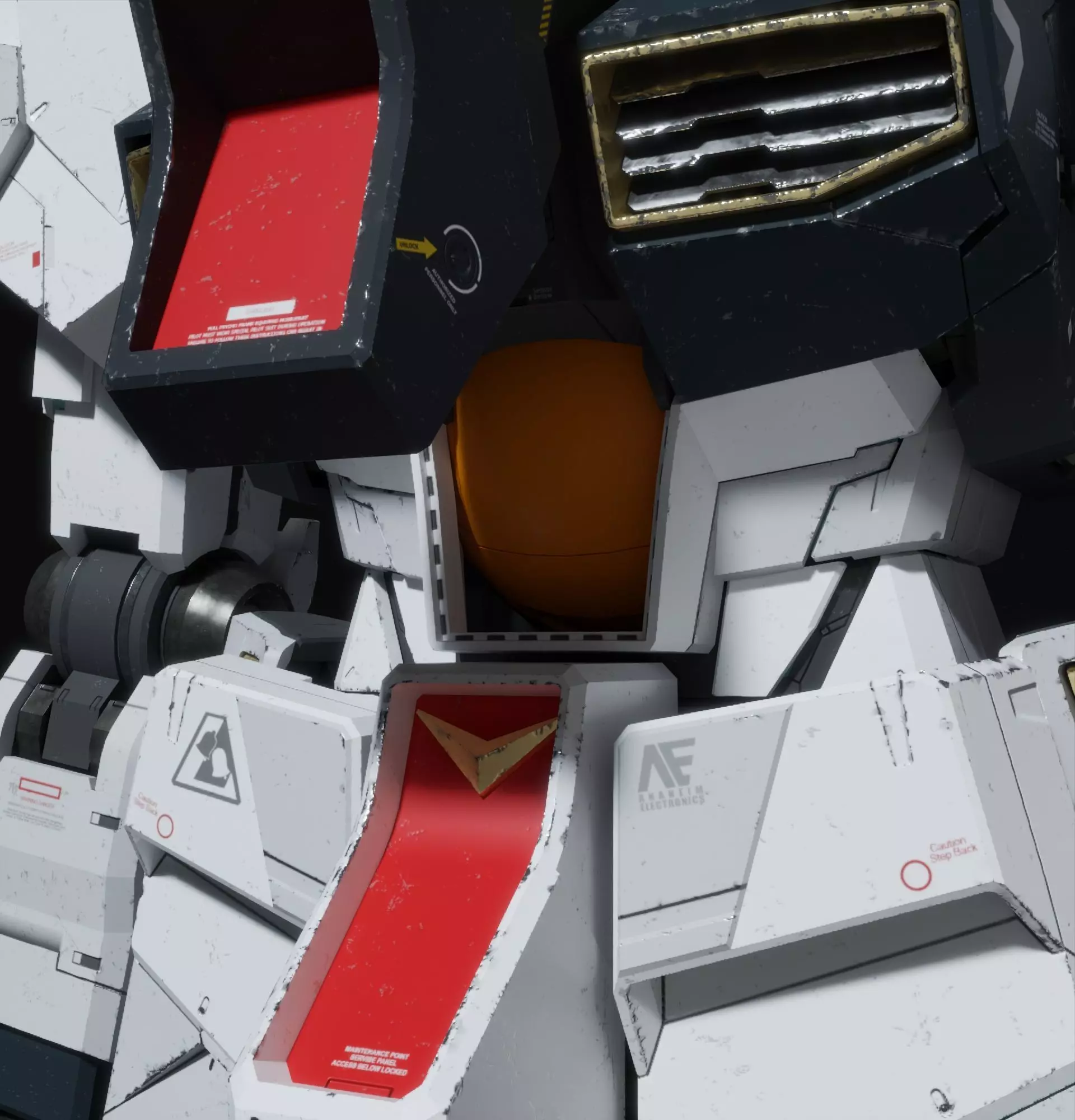 Nu gundam RX-93 Blender version 3D model_23