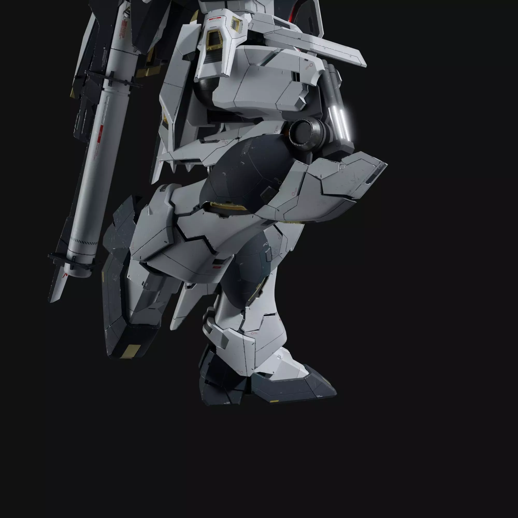Nu gundam RX-93 Blender version 3D model_19