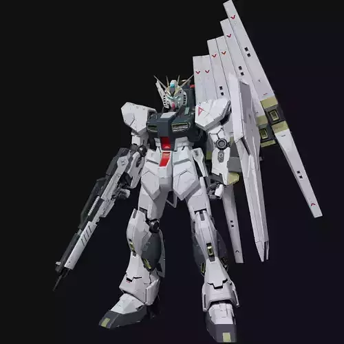 Nu gundam RX-93 Blender version 3D model