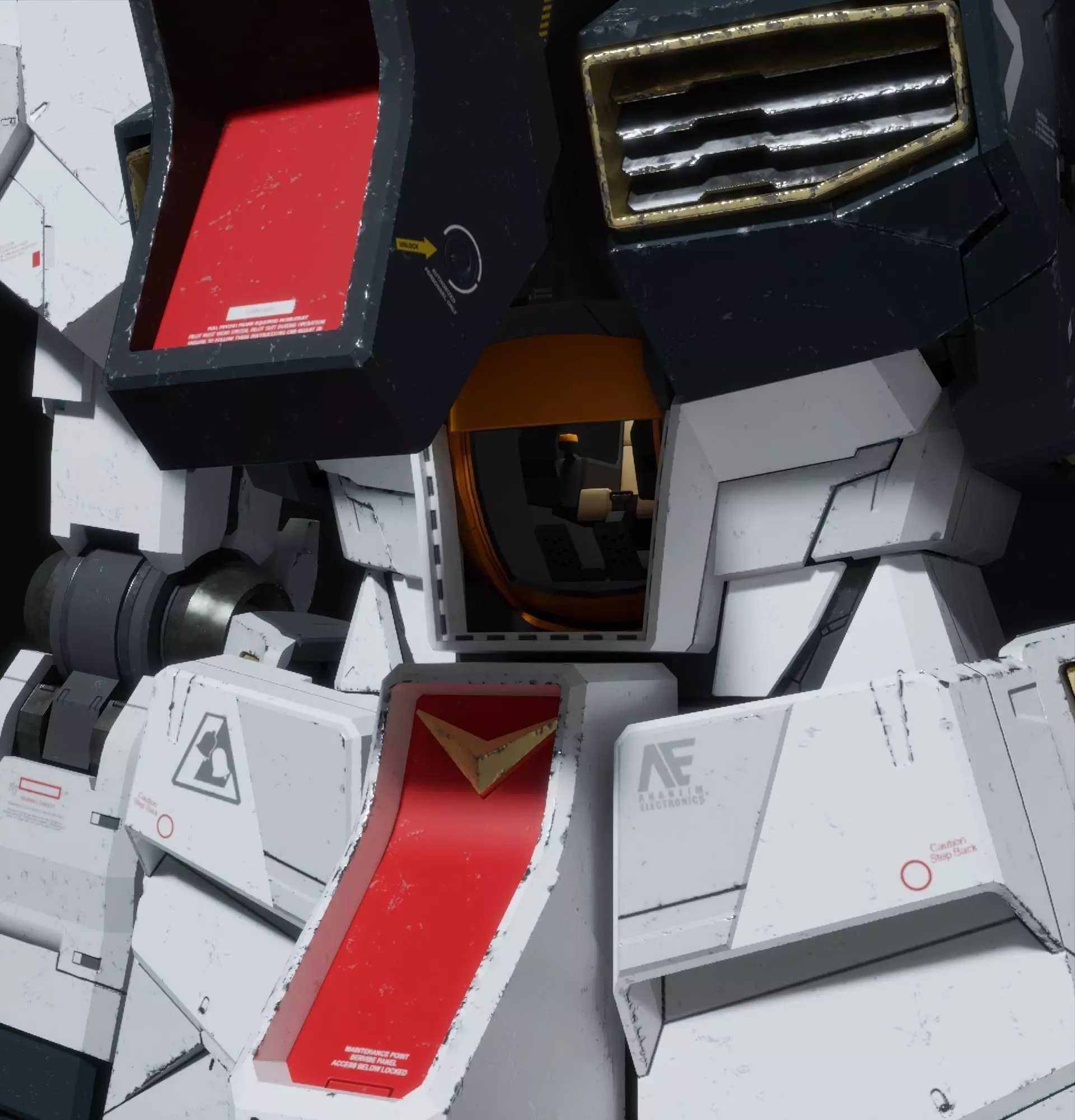 Nu gundam RX-93 Blender version 3D model_24