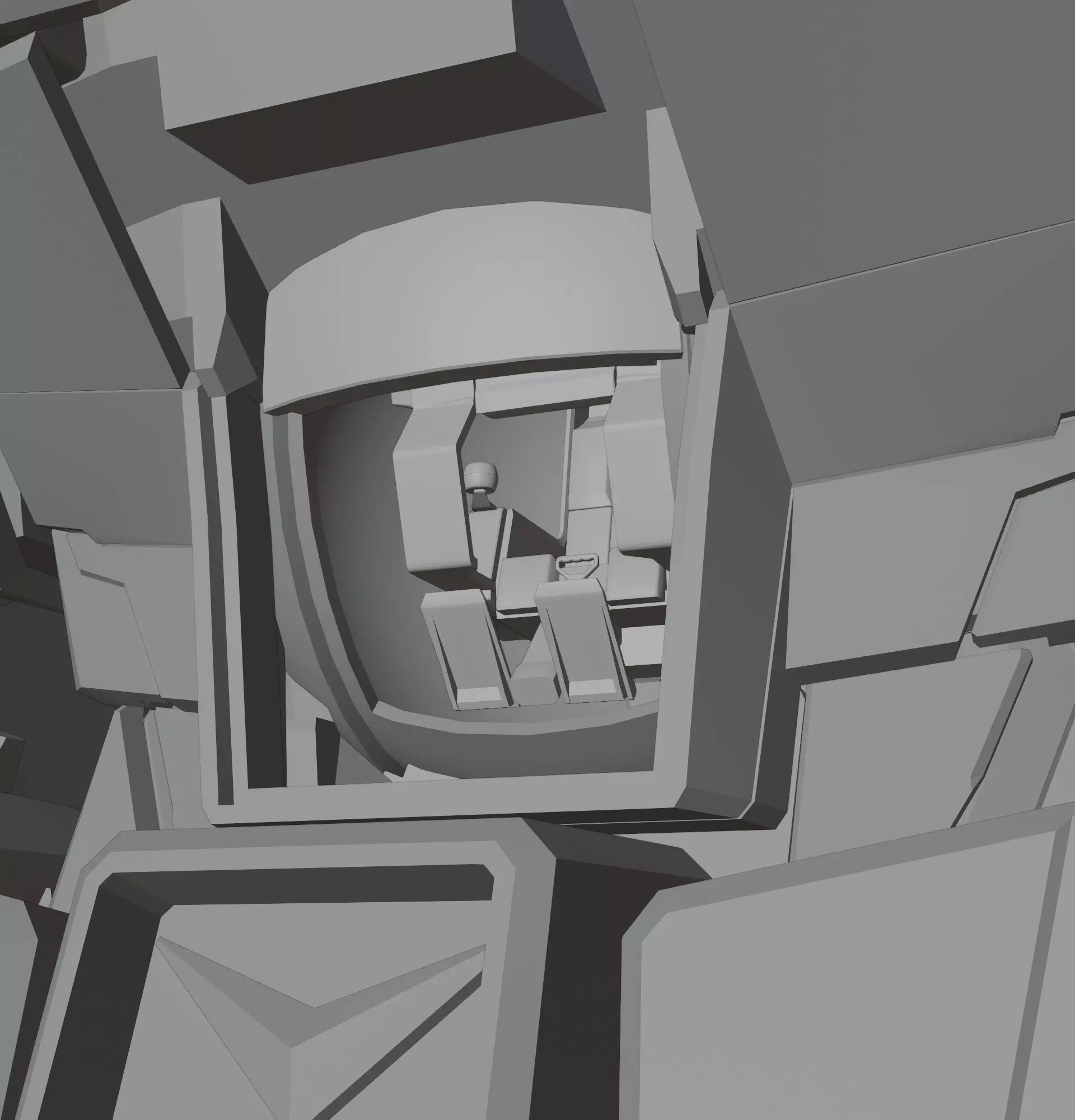 Nu gundam RX-93 Blender version 3D model_35