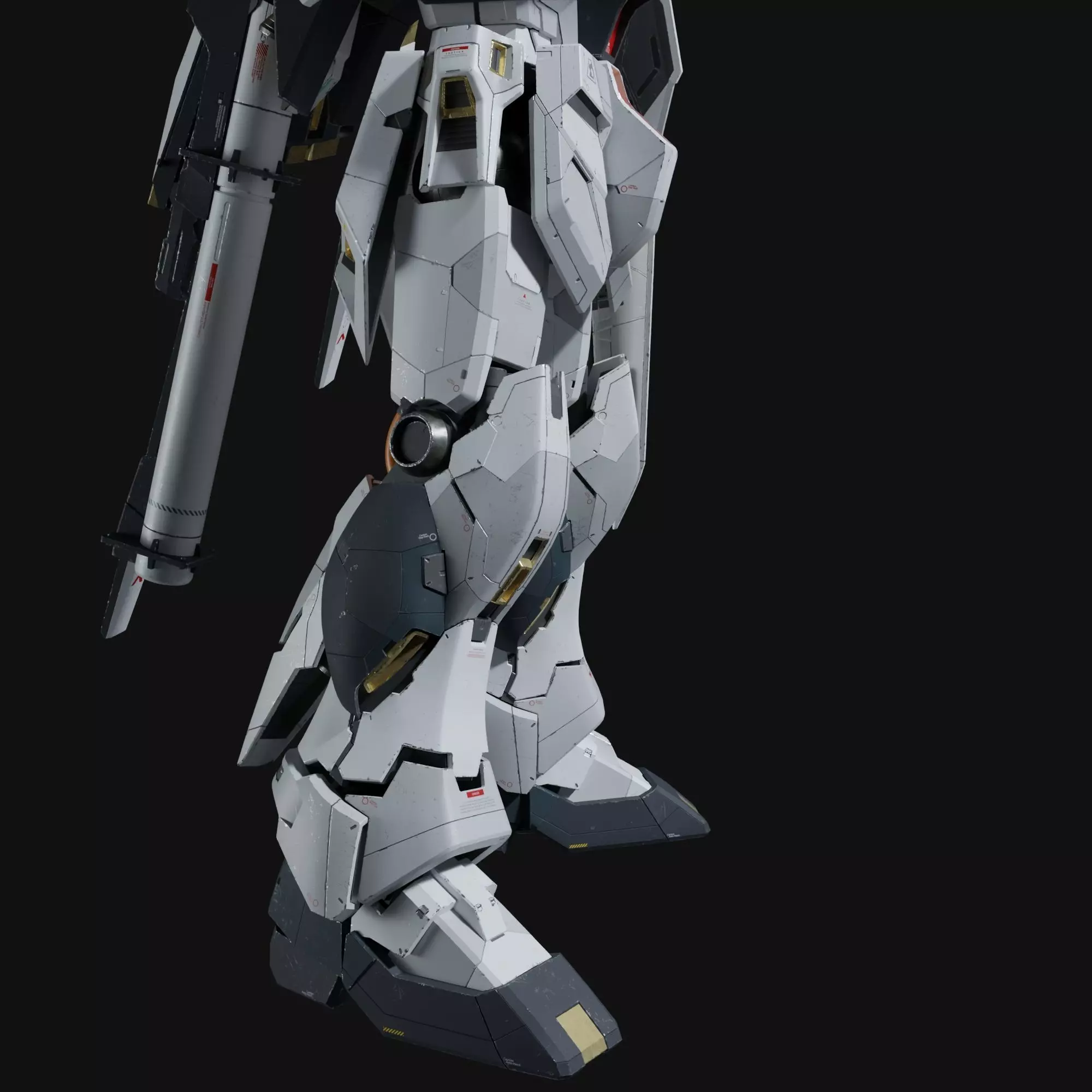 Nu gundam RX-93 Blender version 3D model_18