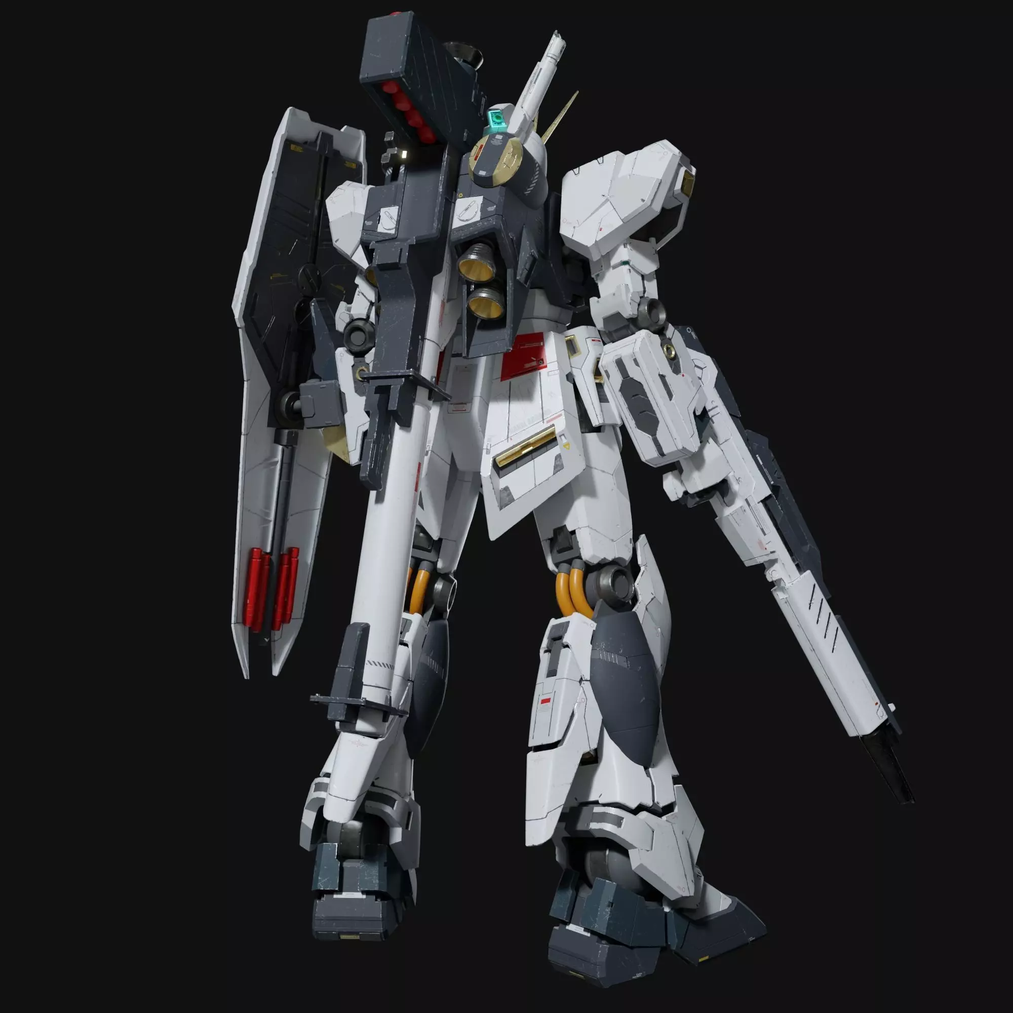 Nu gundam RX-93 Blender version 3D model_6