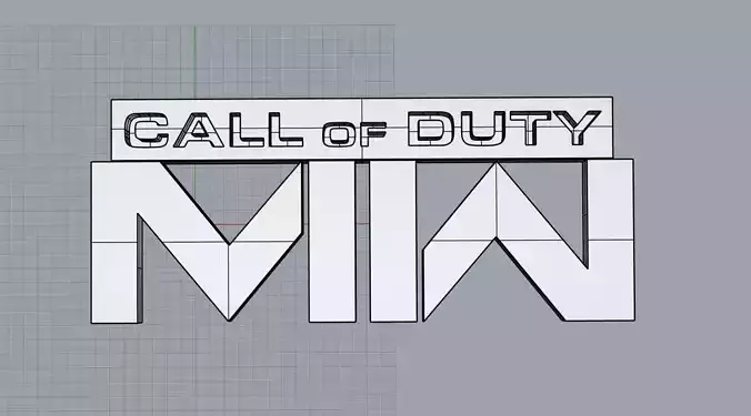 Call of Duty Modern Warfare 2 LOGO v 2 Warzone 2 3D print model