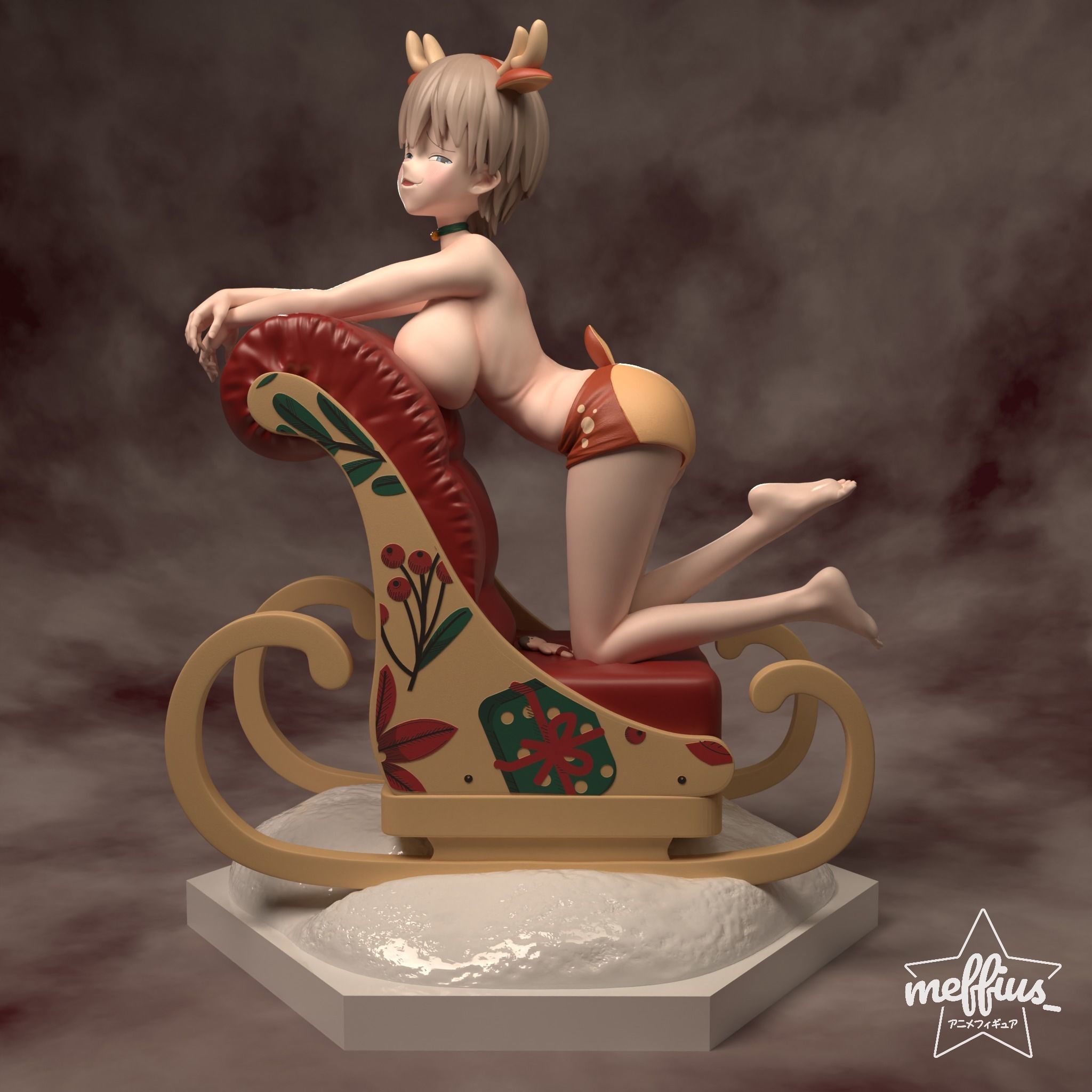 Uzaki Hana - Reindeer Costume 3D print model_1