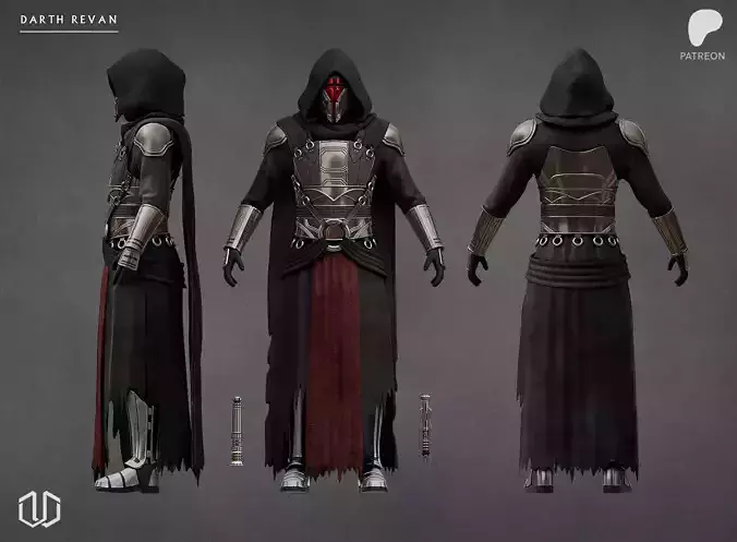 KOTOR Remake Darth Revan action Figure Kit  3D print model