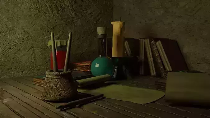 historical 3d labaratory blender made