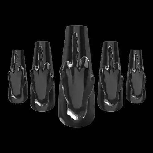 Fuck You 3D Nail Tips