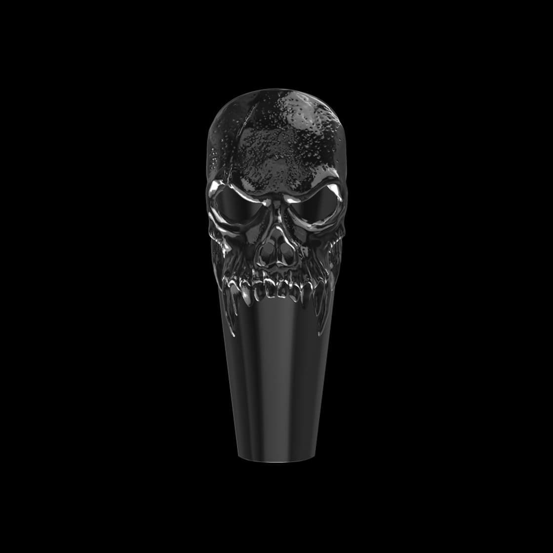 3D Skulls Nail Tips 3D print model_1
