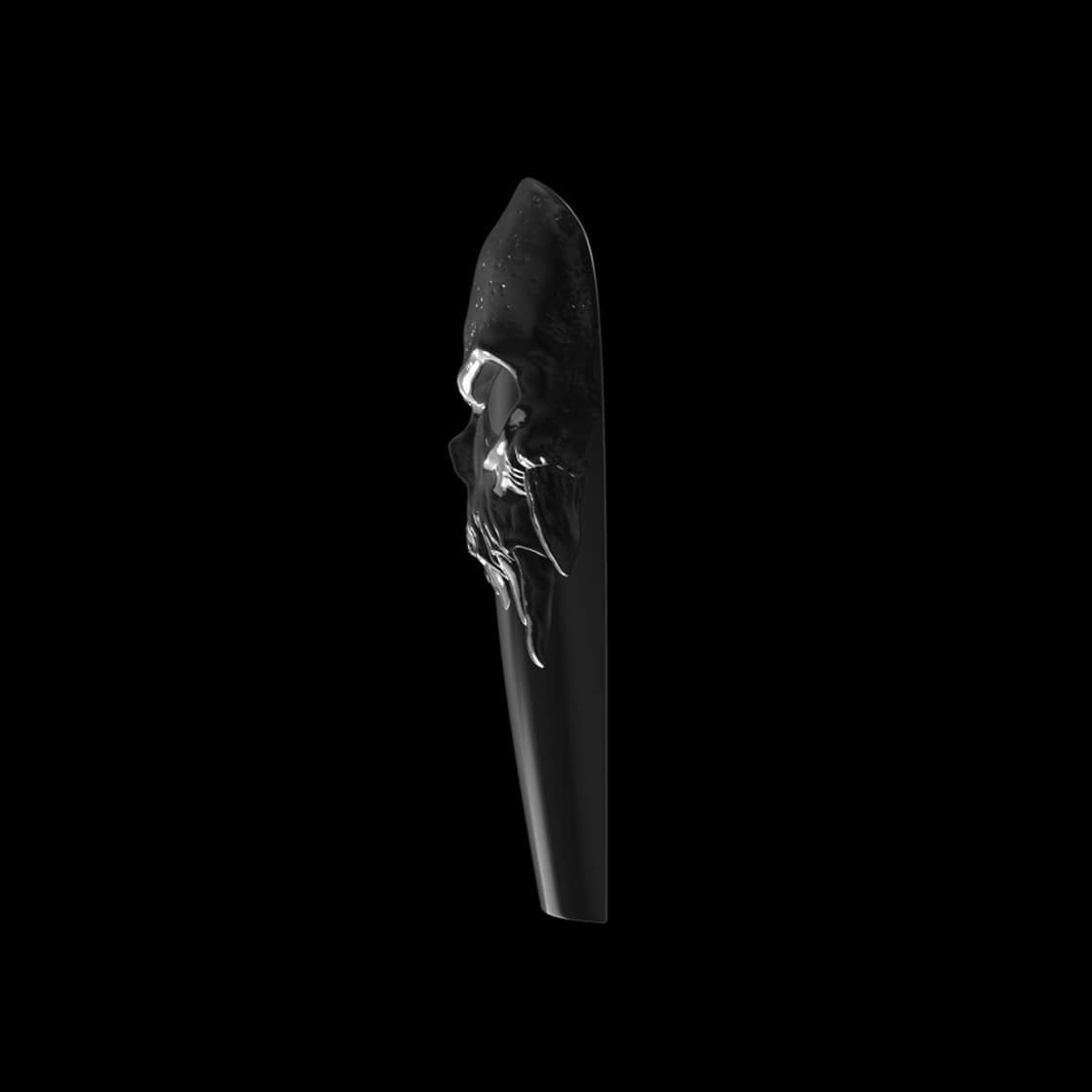 3D Skulls Nail Tips 3D print model_2